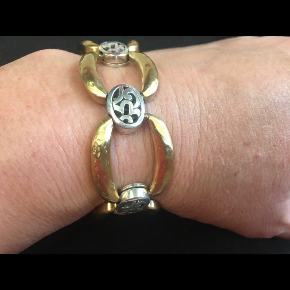 Brighton gold and silver 7” bracelet